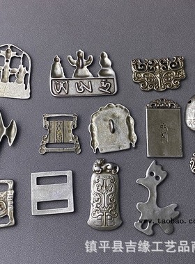 2026尼泊尔藏式藏牌錾刻托甲双杵四方法牌挂件项链吊坠复古铁饰品