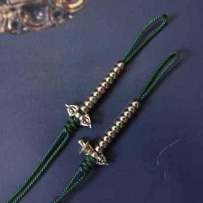 2026高级纯铜原色藏式计数珠计数器手串卡子记数器随身侧挂手拨桶