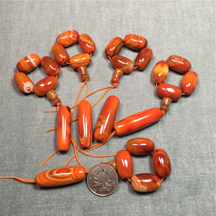 2026玛瑙战国红色三通佛头顶珠腰珠金刚星月菩提配饰手链佛珠配珠