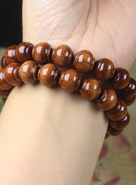 2026印尼大叶黄花梨灯笼珠佛珠手串 男女手链流行文玩饰品厂家