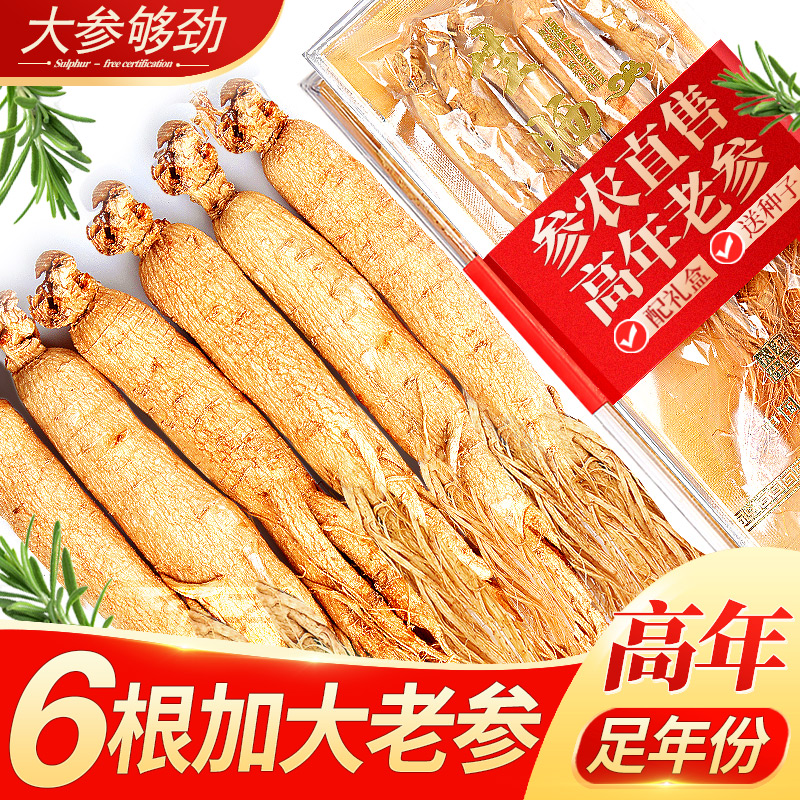 长白山人参参李纪高年参大参6支