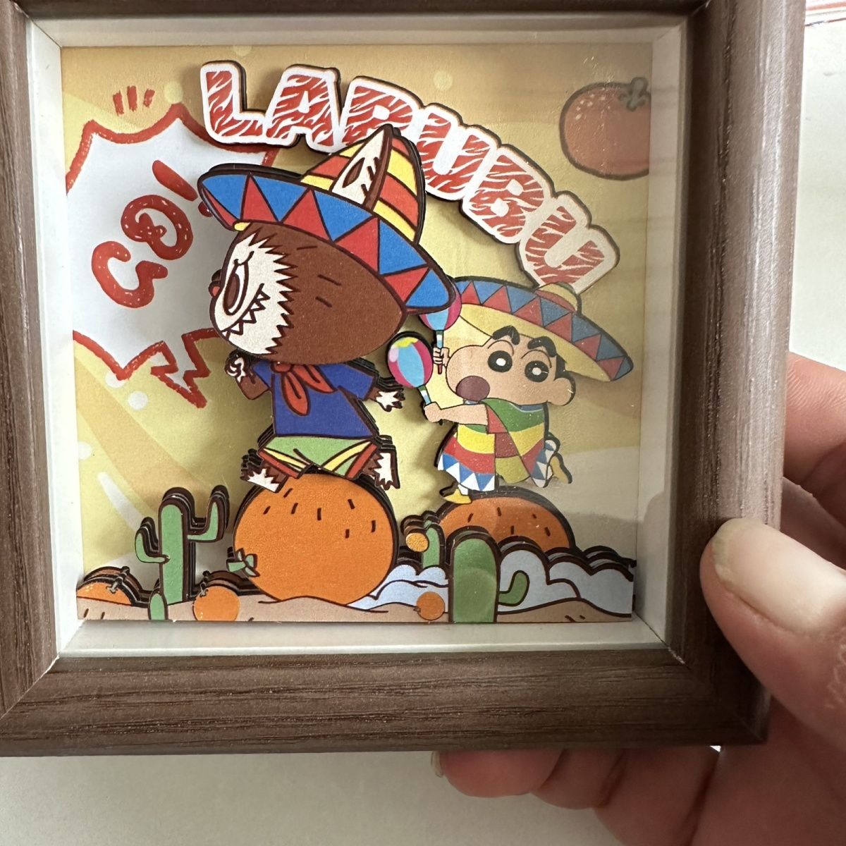 LABuBu桌面摆台画卡通可爱立体装饰画玄关客厅送生日礼物相框摆件图片