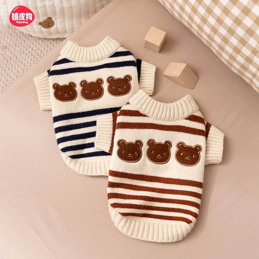 嬉皮狗小狗狗衣服三只小萌熊秋天比熊小型犬毛衣宠物冬季衣服8311,宠物/宠物食品及用品,狗宠物服装/雨衣,淘宝优惠券,粉丝福利购,淘宝优惠卷
