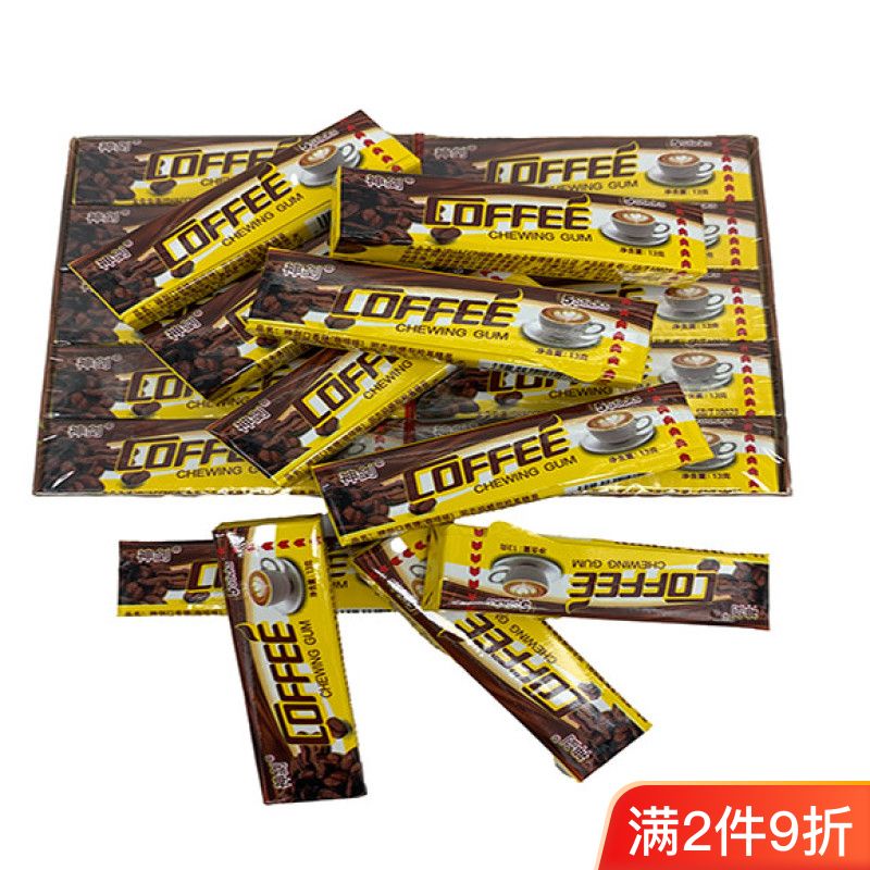 咖啡味口香糖含片上课提神经典校园长条巧克力