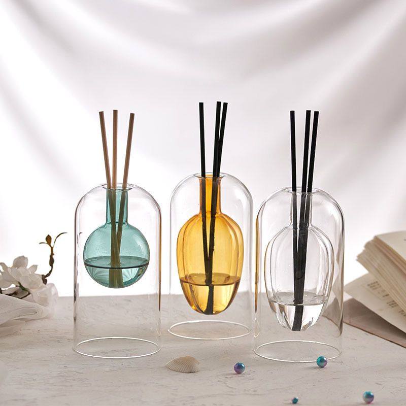 北欧ins无火香薰瓶子精油简约风卧室香氛扩香高硼硅玻璃室内摆件,家居饰品,散香器,淘宝优惠券,粉丝福利购,淘宝优惠卷