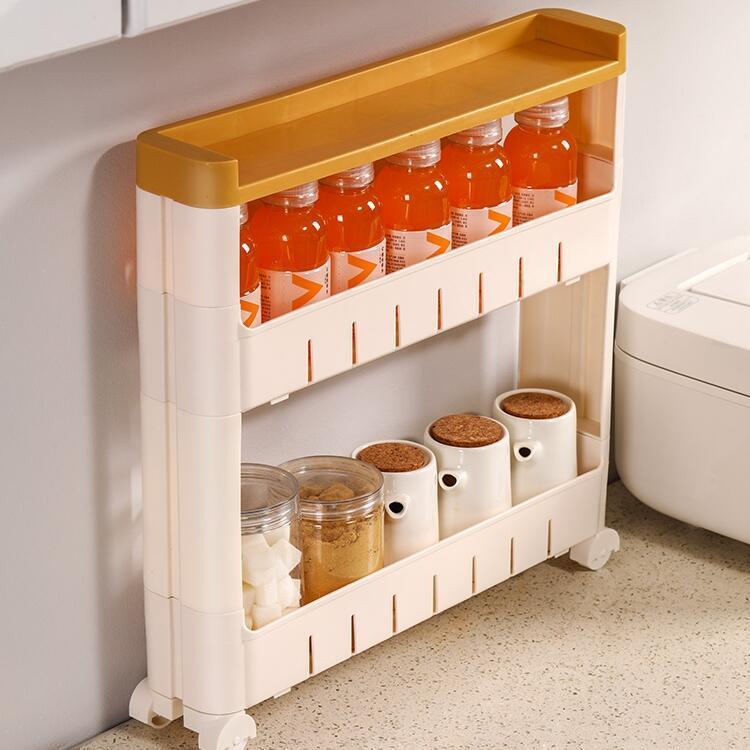 9cm带顶夹缝收纳浴室夹缝置物架窄边柜