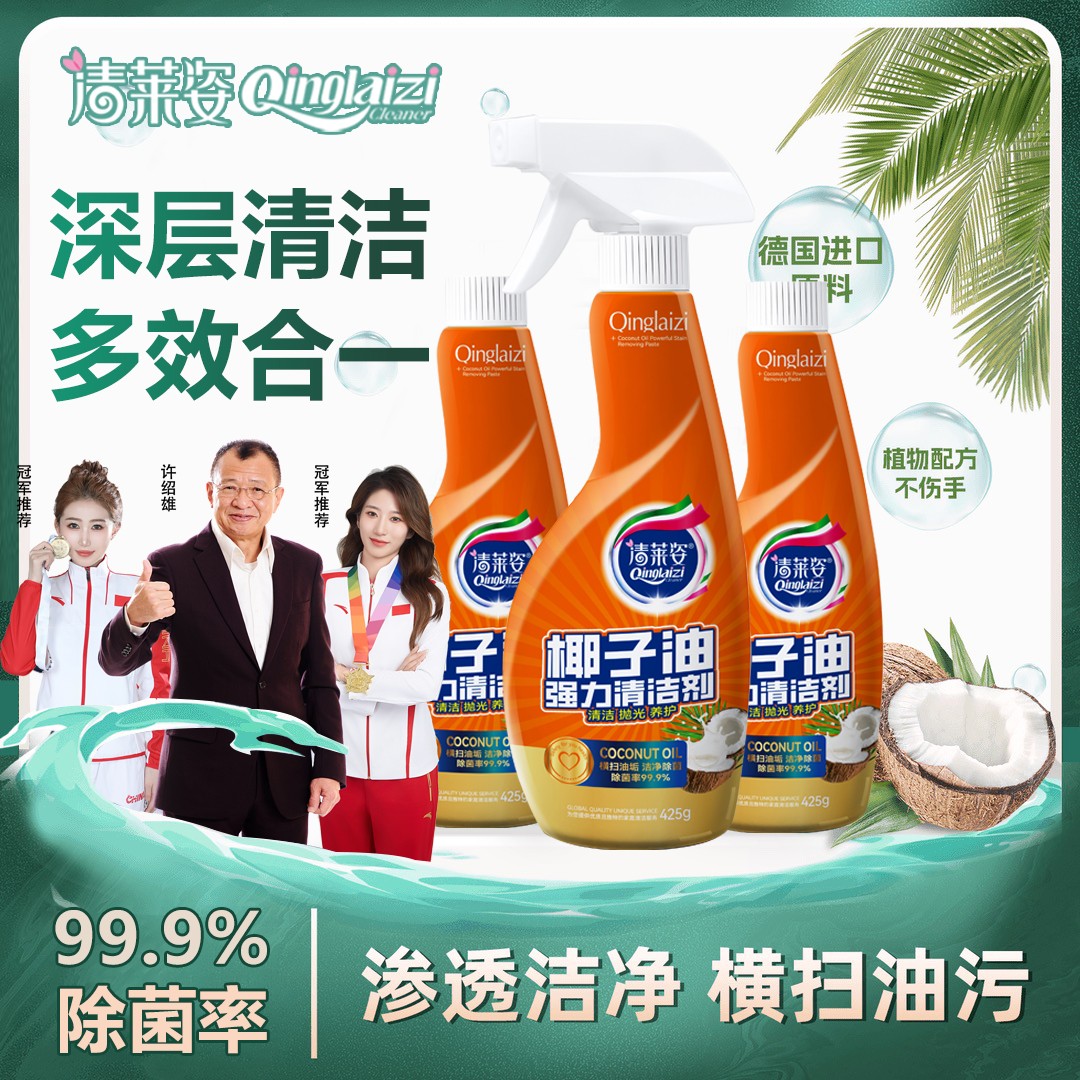 居家好物 椰子油强力清洁剂厨房油烟机灶台锅底油污多功能油污净