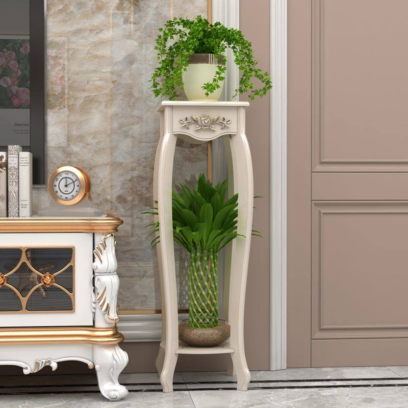 欧式客厅阳台花架置物架仿实木多层绿萝盆栽架电视柜旁花架落地