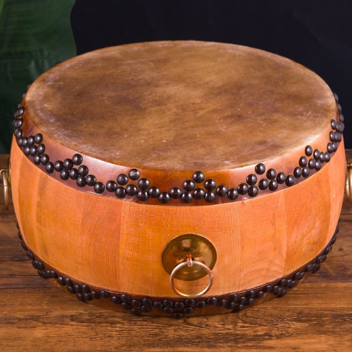 正宗黄皮鼓椿木锣鼓白茬战鼓堂鼓大鼓寺院鼓道士道场鼓牛皮鼓牛皮