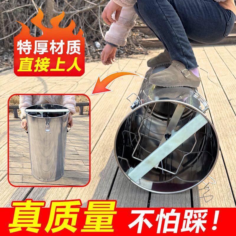 摇蜜机304全不锈钢加厚小型家用养蜂工具全套摇蜂蜜分离机打糖机