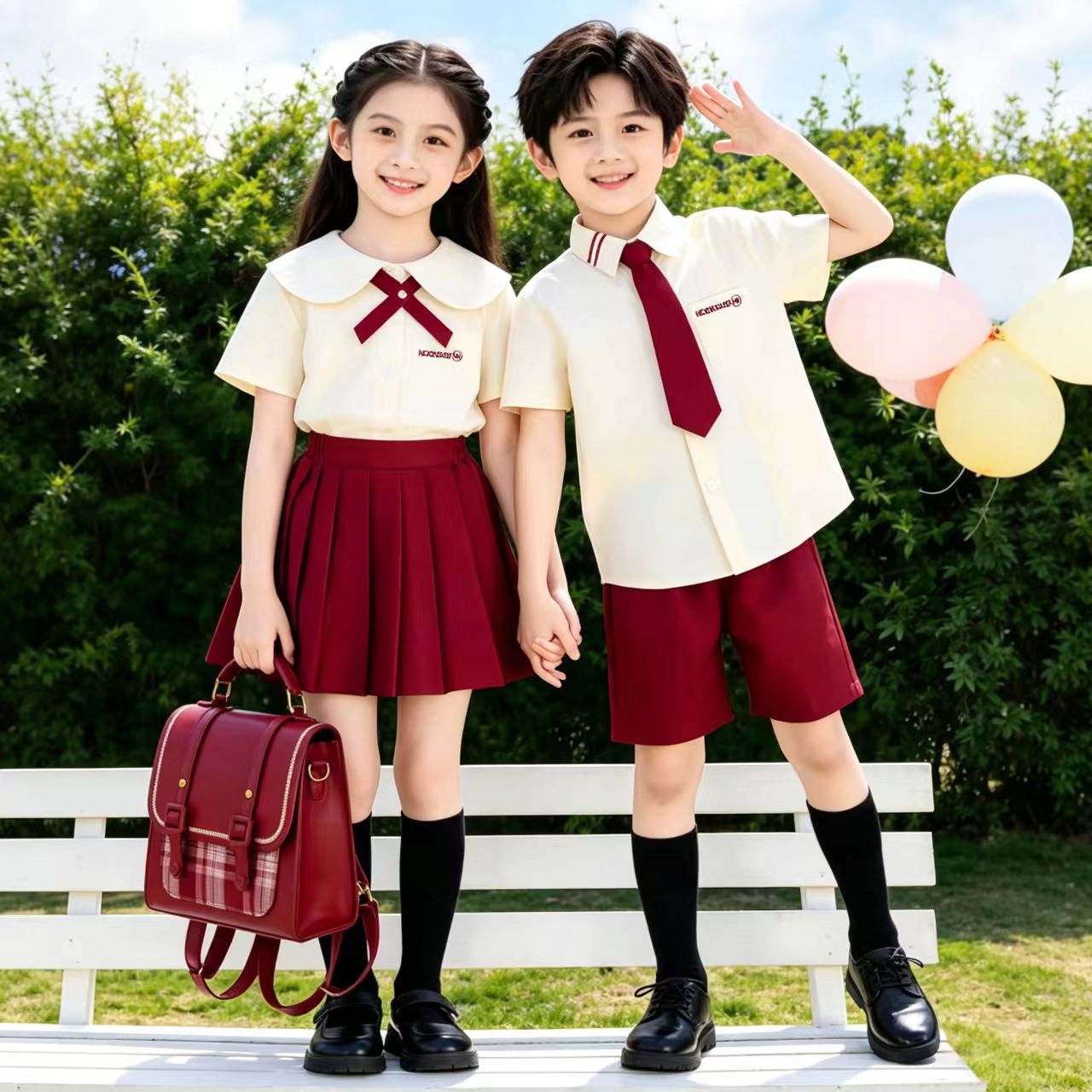 新款国庆演出服装幼儿园毕业照中小学生班服朗诵合唱表演服舞蹈服