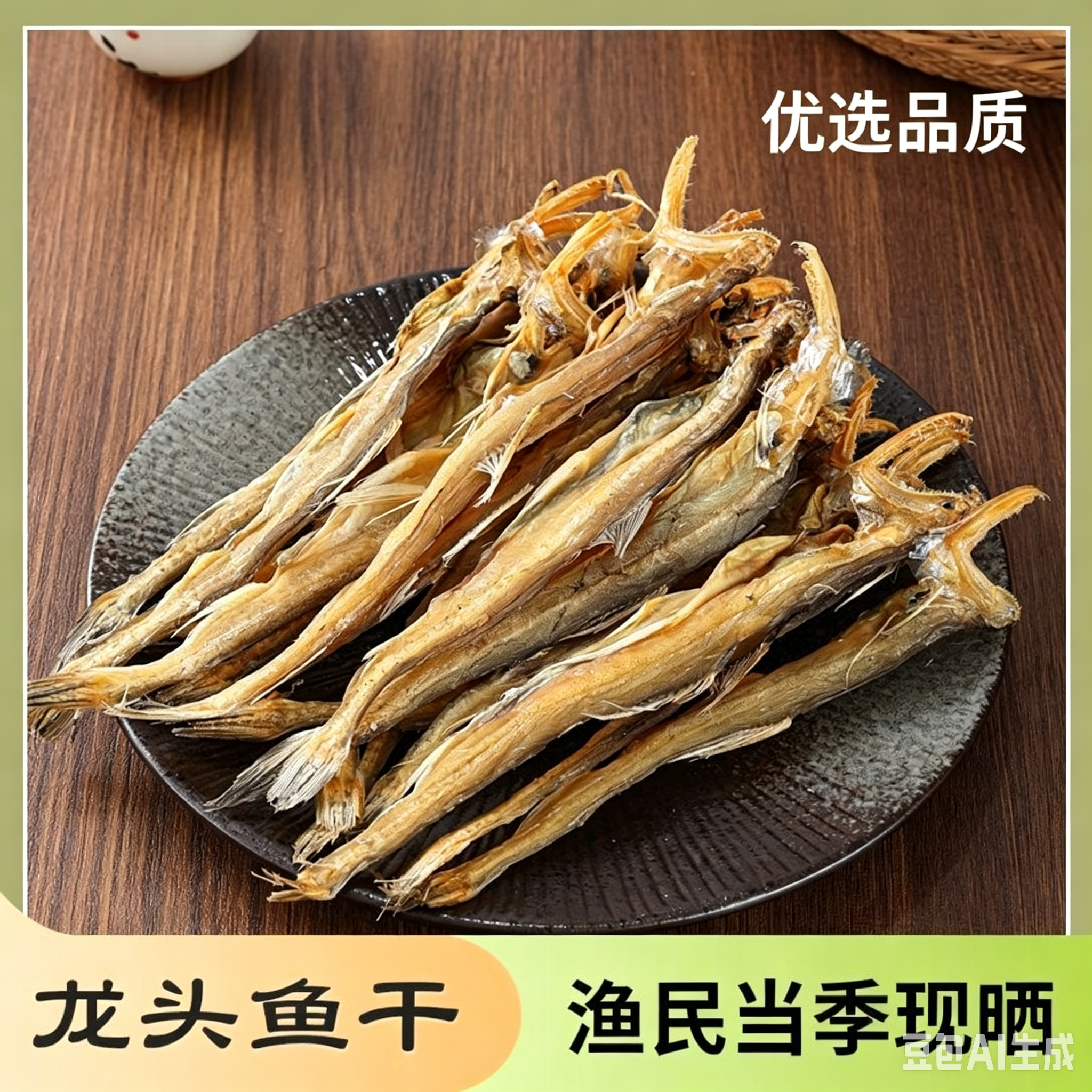 淡干龙头鱼干海鲜干货豆腐鱼干渔家晒干九肚鱼干小鱼干特产