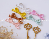 筷架子置物架公筷架筷托现代简约家居装 饰摆件可爱蝴蝶结DIY饰品