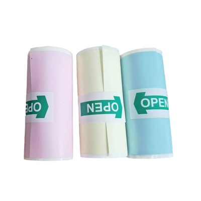 57X25错题打印机不干胶打印纸彩色不干胶可粘贴thermal paper