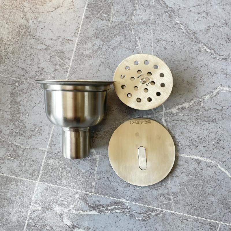 新款304不锈钢洁净地漏制药厂实验室水封防臭卫生级GMP认证包邮