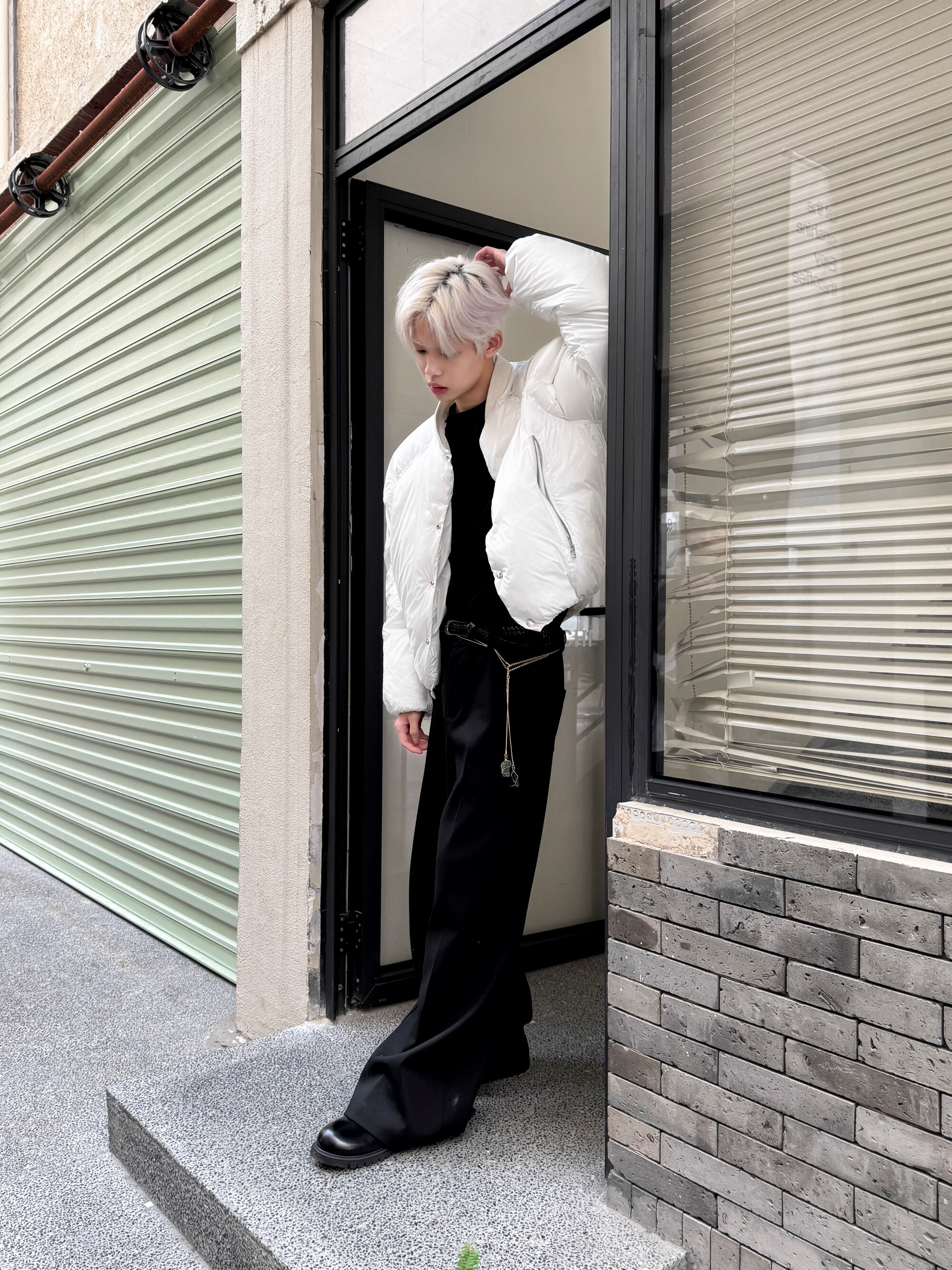 천연 원석 허리체인 *4JUNKS* 분위기 핸드메이드 장식착용 허리체인 클린핏