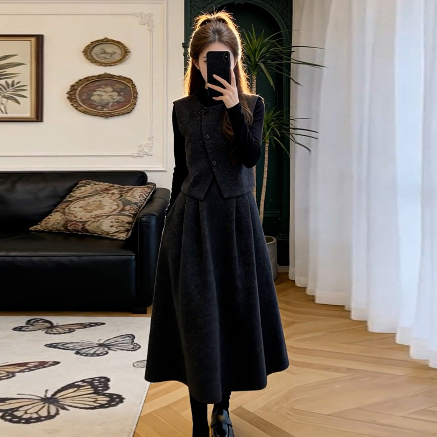 巨好看的高级感套装连衣裙子女春季2026年新款小个子气质显瘦长裙