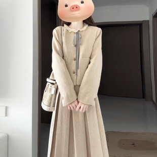 半身连衣裙子学院风一整套装 长袖 女气质长裙秋冬穿搭 新款 2025冬季