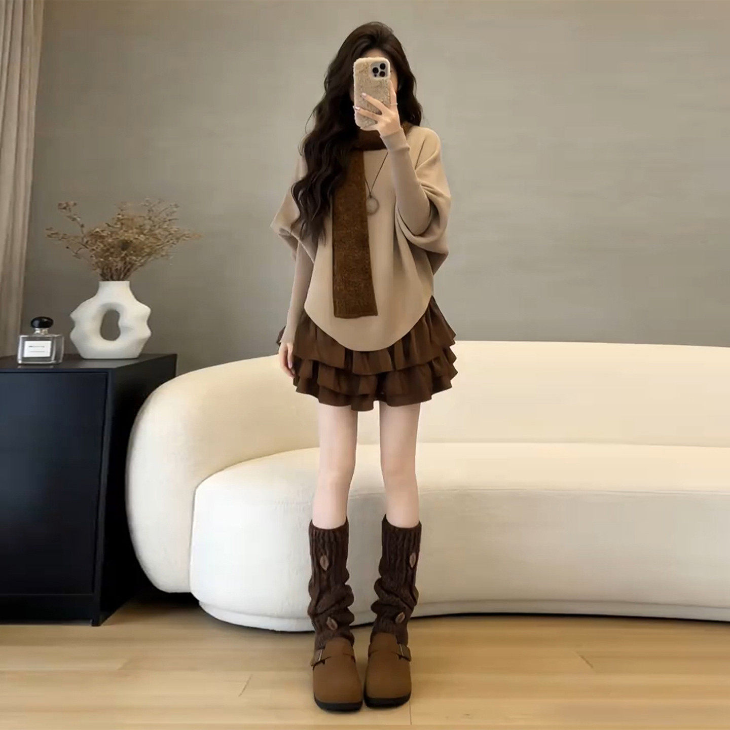 2026新款富家千金穿搭气质毛衣套装连衣裙子女春季小个子蛋糕短裙,女装/女士精品,连衣裙,淘宝优惠券,粉丝福利购,淘宝优惠卷