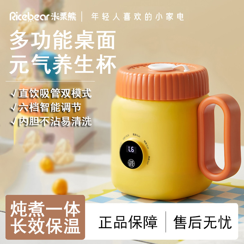 多功能家用办公室电热水壶元气养生杯电热杯智能调温炖煮一体桌面