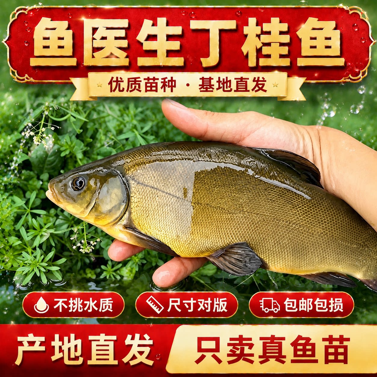 鱼医生丁桂鱼苗淡水养殖食用鱼苗