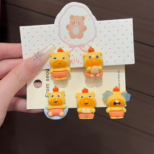 水豚噜噜发夹女刘海夹子头饰