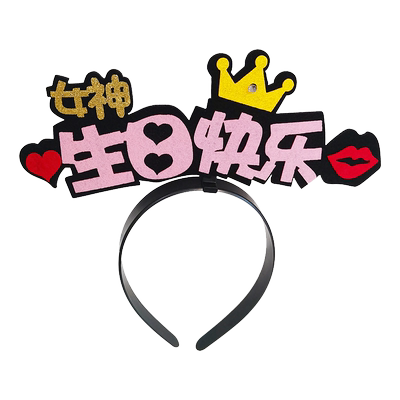 网红Happybithday派对帽