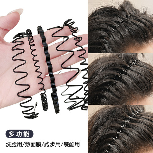 男外出隐形运动头箍男生