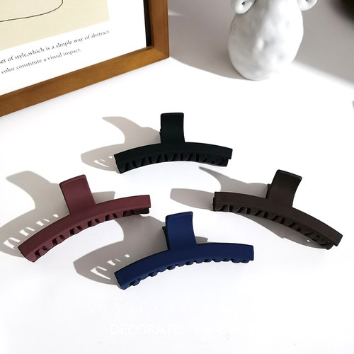 黑色抓夹女夏中号大码韩系头顶