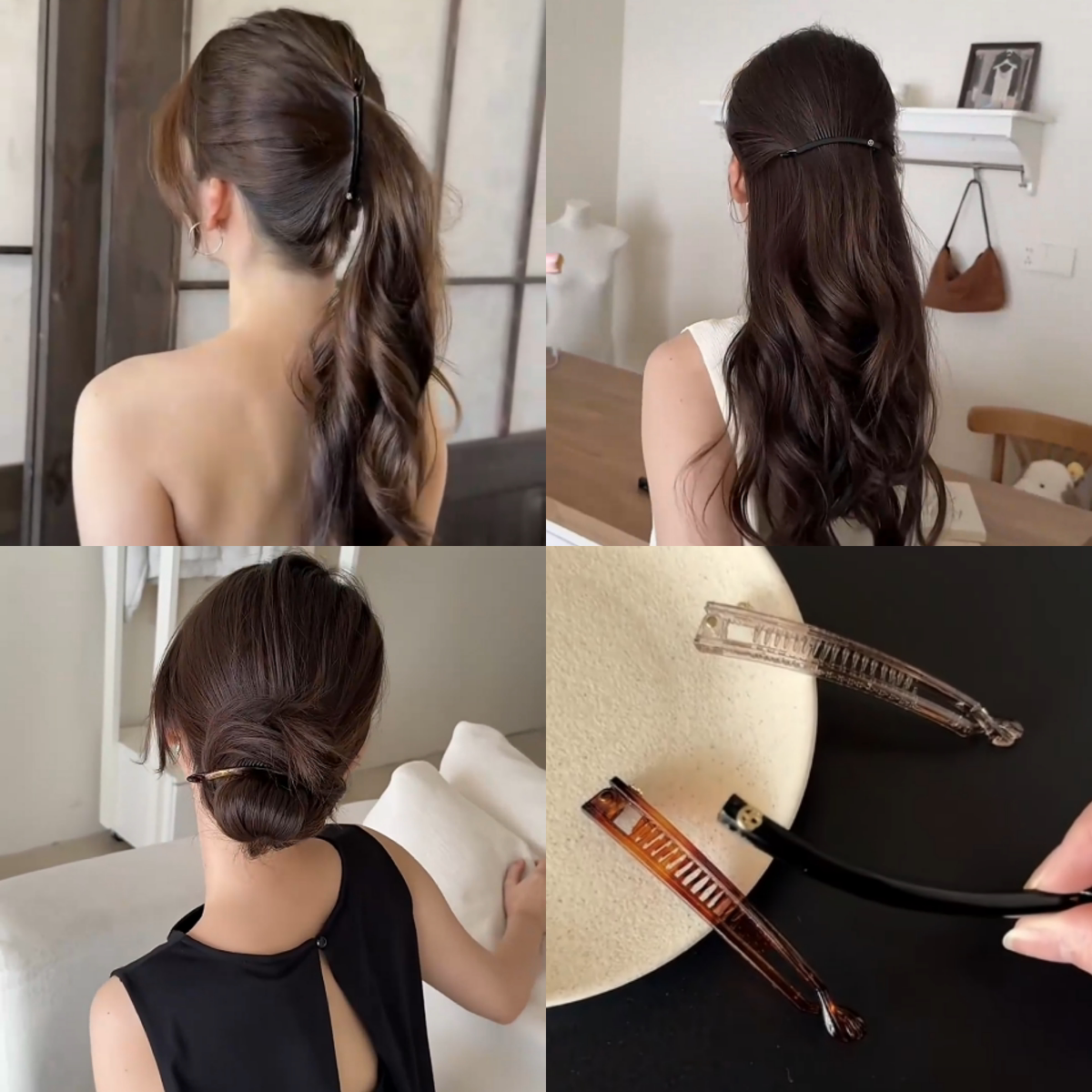 香蕉夹女半扎发发夹扭扭夹发卡