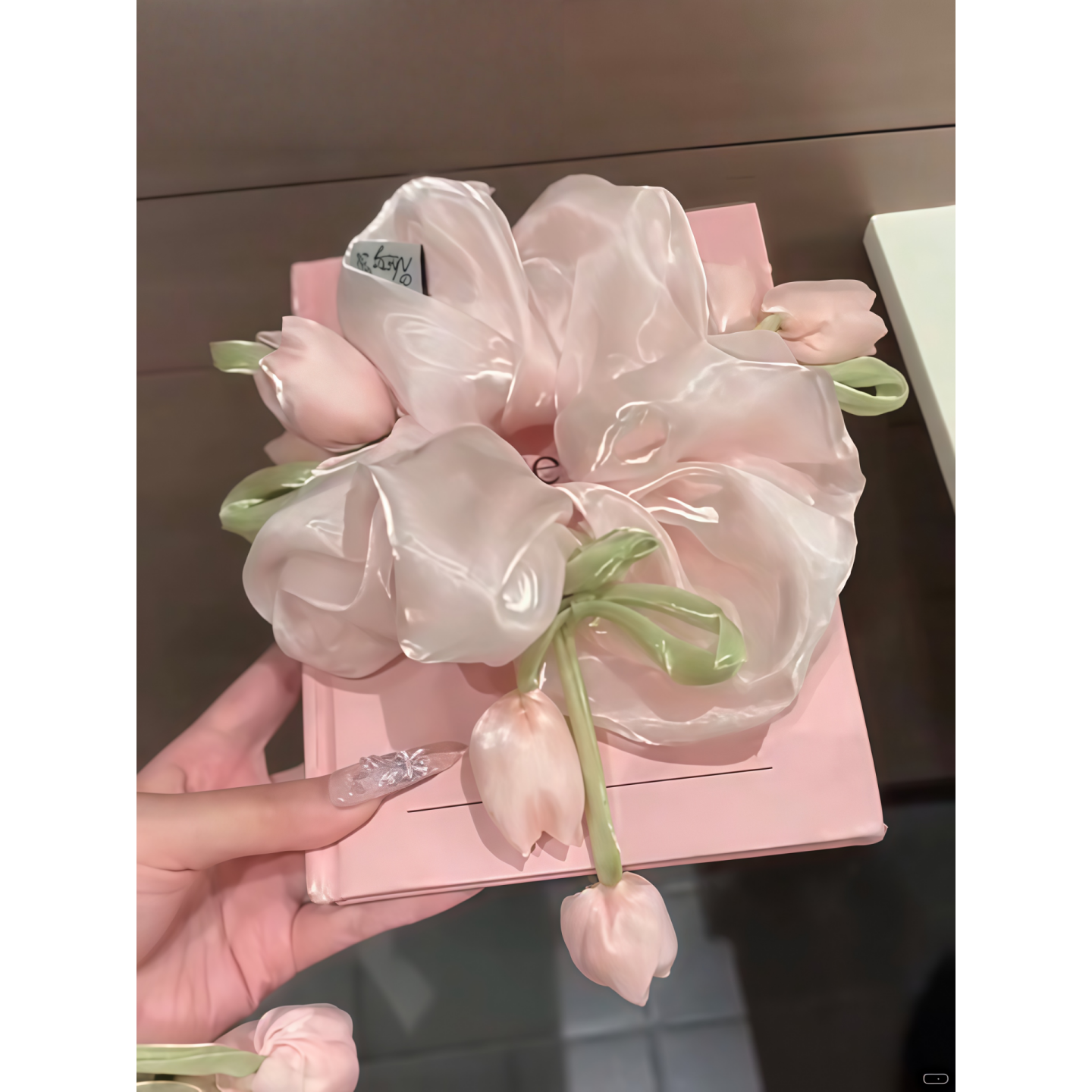 大肠发圈女丸子头头绳扎头发头花