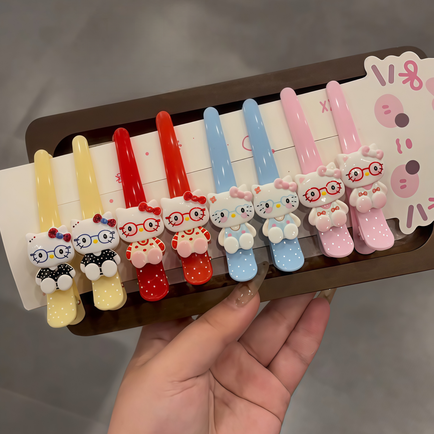 蝴蝶结长款鸭嘴夹洗脸化妆刘海夹