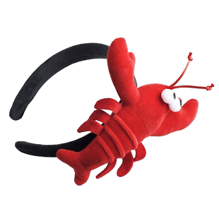 搞怪红色螃蟹龙虾发箍女款趣味可爱装饰头箍洗脸发卡简约网红头饰