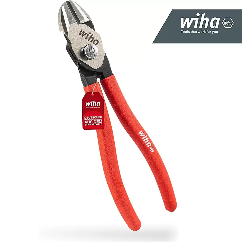 wiha威汉重型斜口钳进口螺丝螺栓省力斜嘴钳BICUT强力钢丝剪钳子