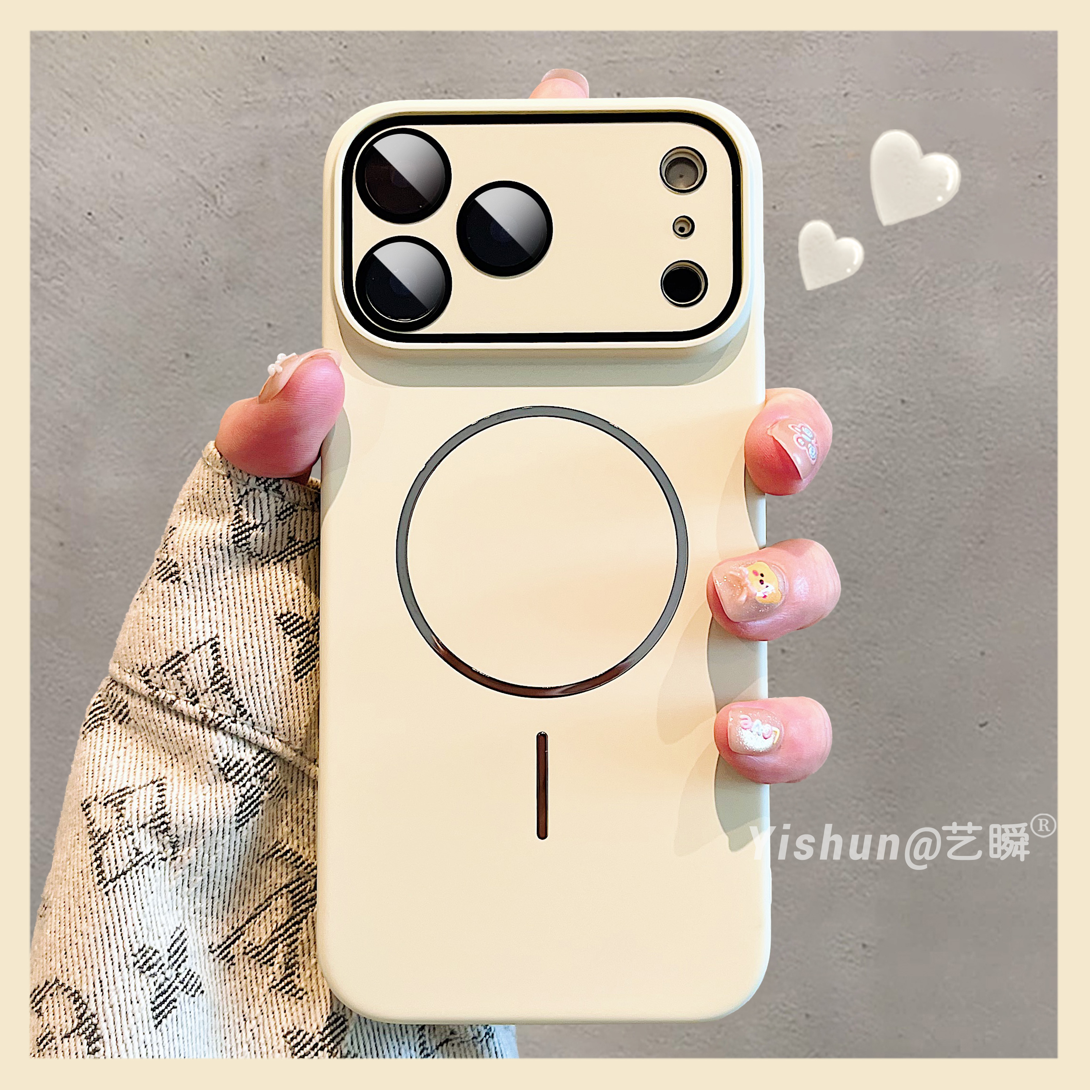 新款PC硬壳金属磁吸细圈适用苹果17ProMax手机壳iPhone16pro一体式玻璃护镜14高级感15磨砂13防摔12/11保护套