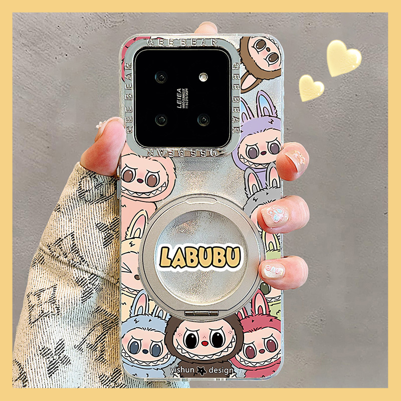 labubu家族全家福适用小米15Pro新款15Ultra手机壳小米14Pro保护套360旋转支架14磁吸支点壳15女款可爱保护套