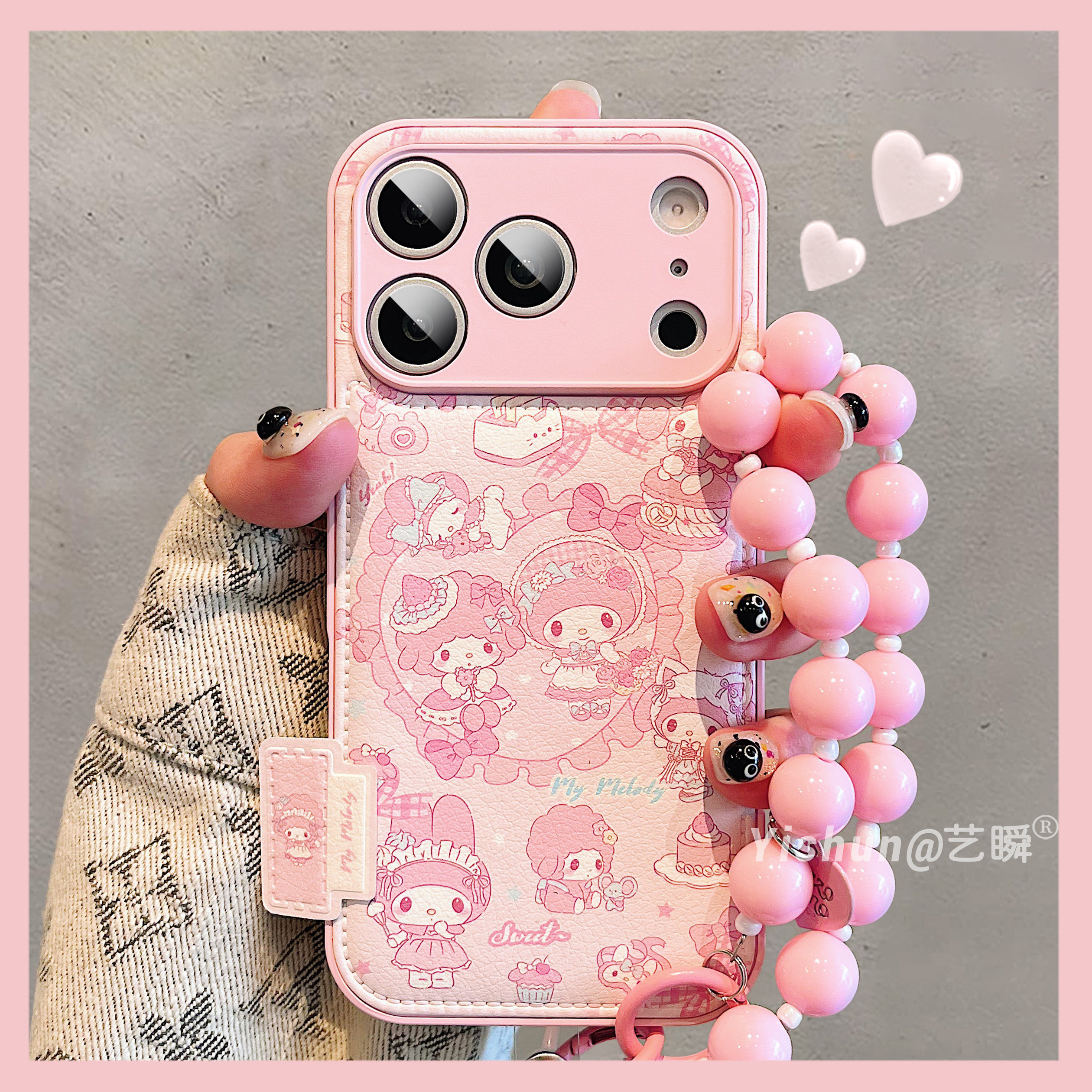 秋冬新款卡通粉嫩少女心美乐蒂适用iPhone17ProMax手机