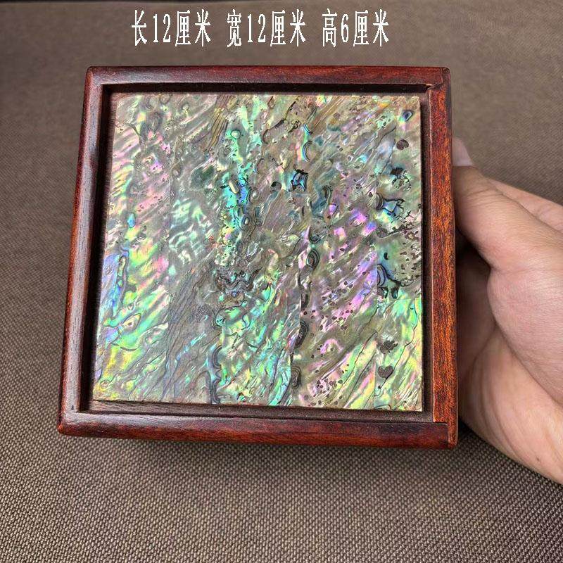 古董文玩花梨木镶嵌贝壳机关首饰盒螺钿收纳盒储物盒鲁班盒子真品