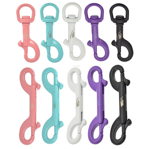 316潜水彩色双头扣弹簧钩 潜水单头钩快卸挂扣双头勾弹簧扣具配件