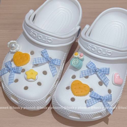 可爱蝴蝶结卡通洞洞鞋鞋扣