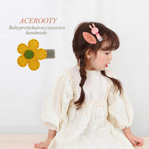 杨倩同款全包布宝宝儿童发夹