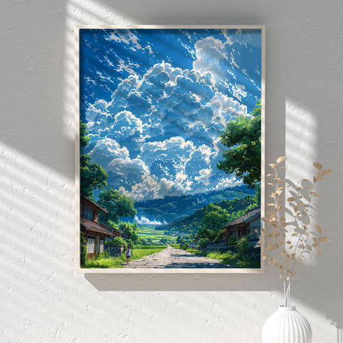 丙烯diy数字油画手绘装饰画画画