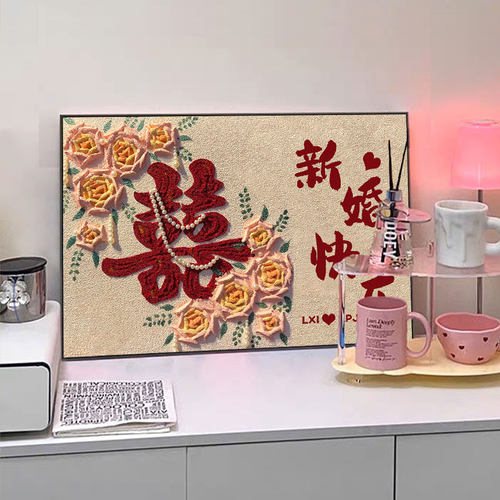 丙烯diy数字油画装饰画送闺蜜