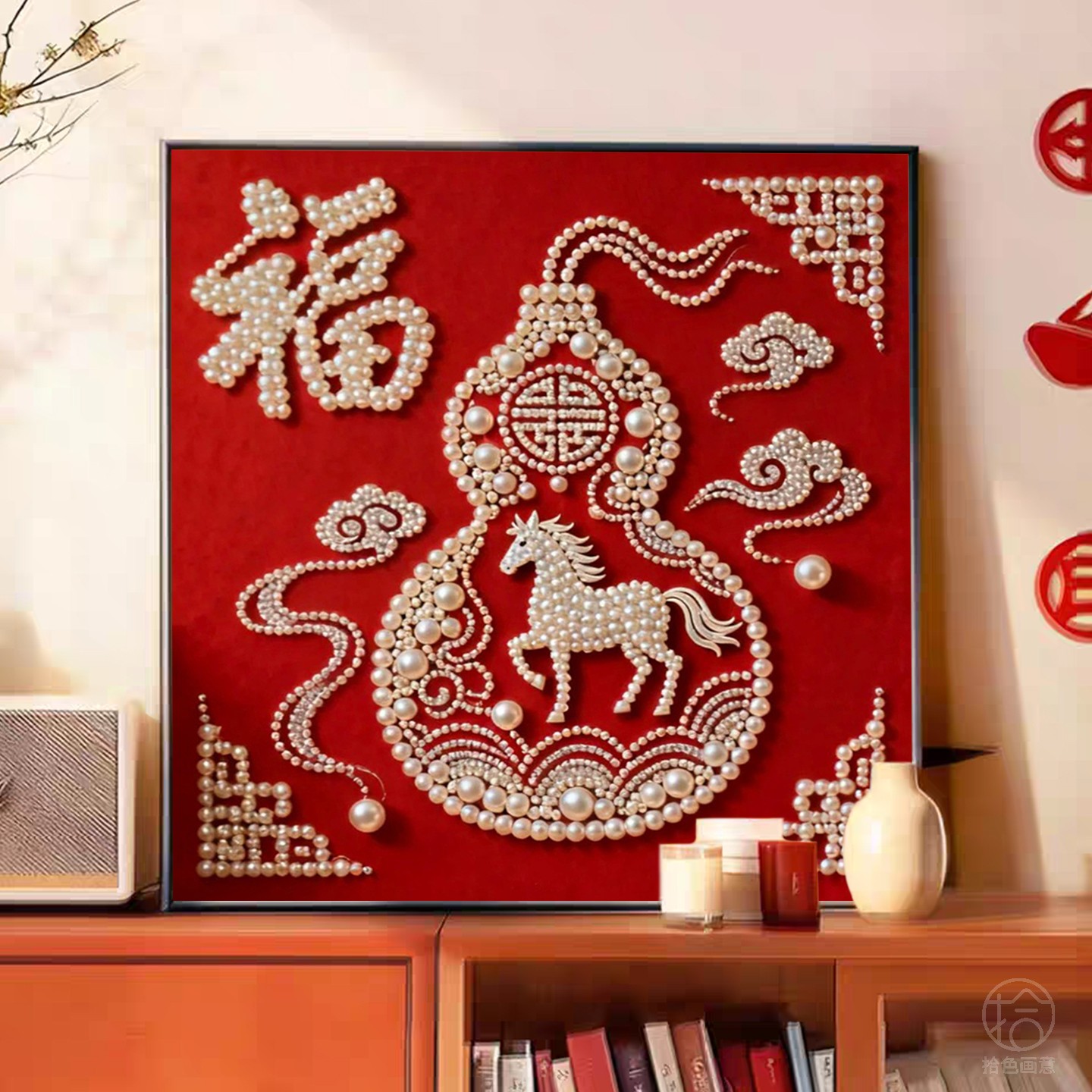 新中式福禄新年珍珠画DIY材料包
