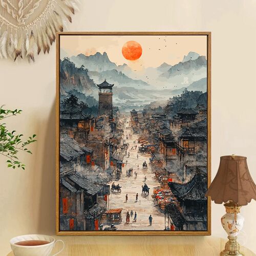 数字油画diy填充涂色装饰画