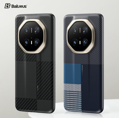 Balueus适用华为Mate70RS手机壳70RS非凡大师高端拼色格纹保护套凯夫拉纹理全包防摔超薄mt70rs商务外壳新款