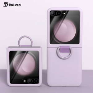 Balueus适用三星zflip5手机壳Galaxy Z Flip6折叠屏保护套zflip5超薄大视窗外壳Flip5新款zfilp全包filp小w24
