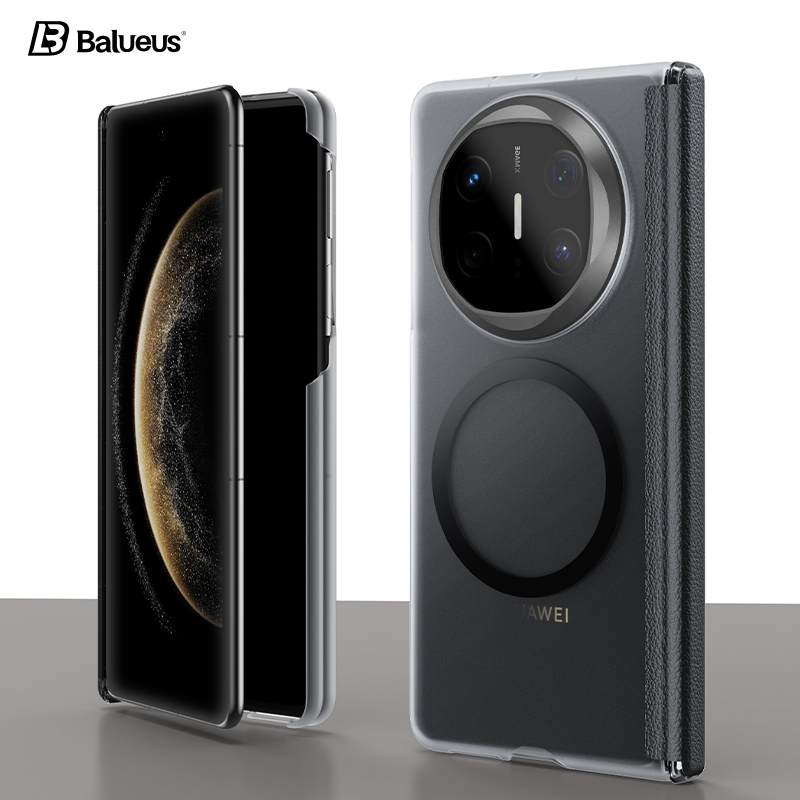 Balueus适用华为MateX6手机壳X6典藏版折叠屏MateX5保护套肤感磨砂X5双屏中轴全包防摔X3磁吸外壳男2025新款