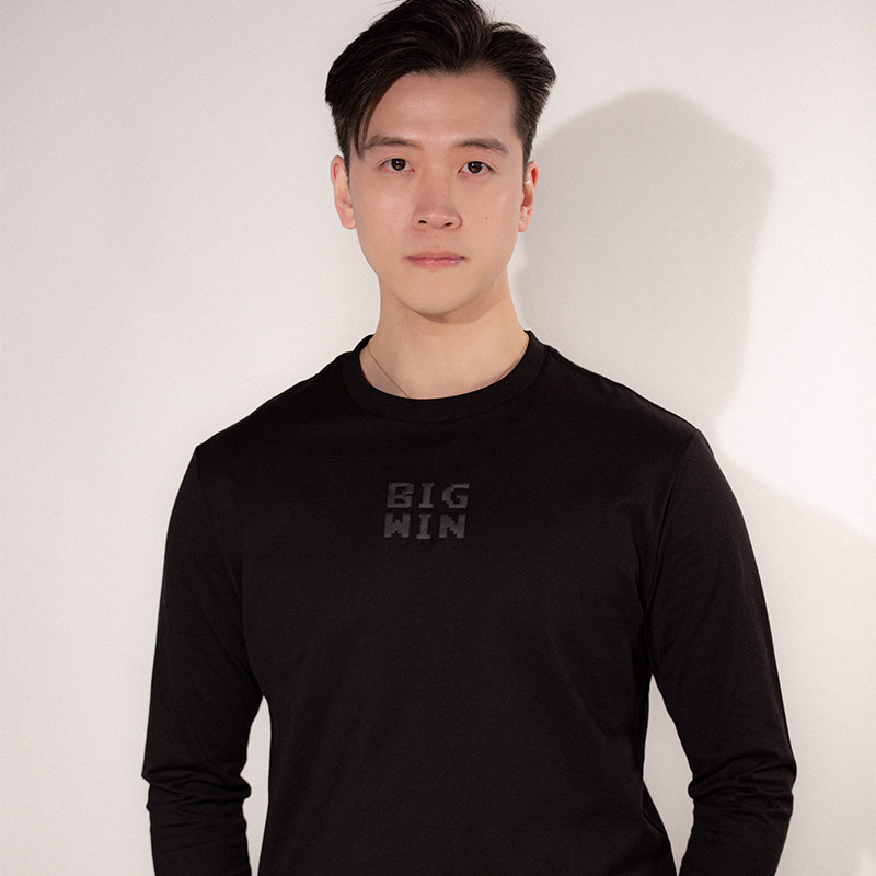 「big win」大赢家 新疆长绒棉长袖t恤