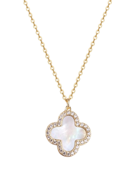 VELLICHOR925纯银小众四叶草项链